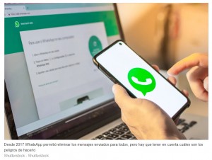 WhatsApp: por qu nunca debes eliminar mensajes para todos
