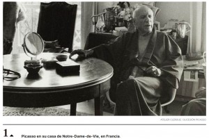 Picasso visto por el fotgrafo Lucien Clergue