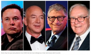 Cules fueron las carreras que estudiaron Jeff Bezos, Bill Gates, Mark Zuckerberg y otros lderes de la tecnologa