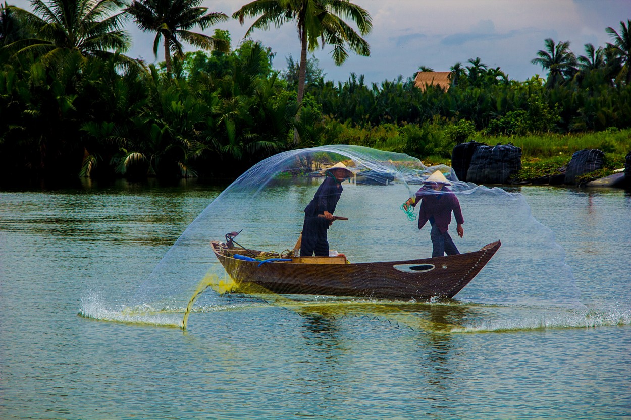 Pescadores vietnamitas