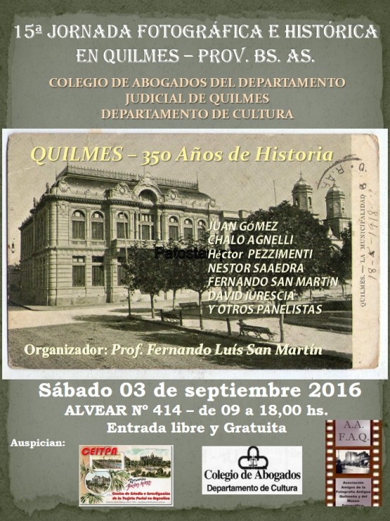 15 Jornada Provincial Fotogrfica e Histrica en Quilmes