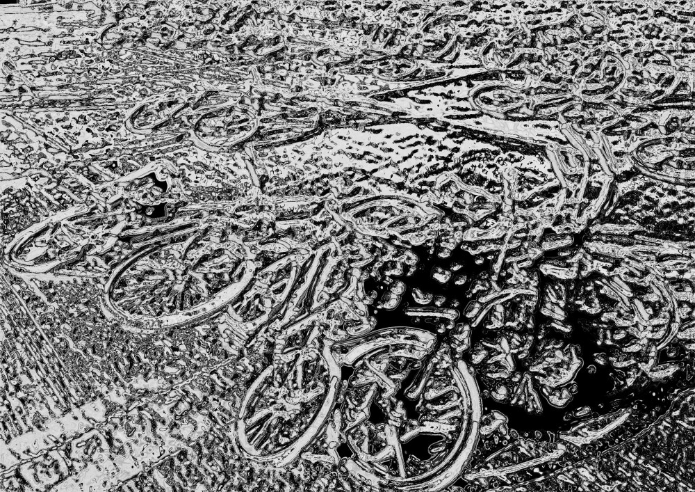 "Cementerio de bicicletas I" de Eduardo Ponssa