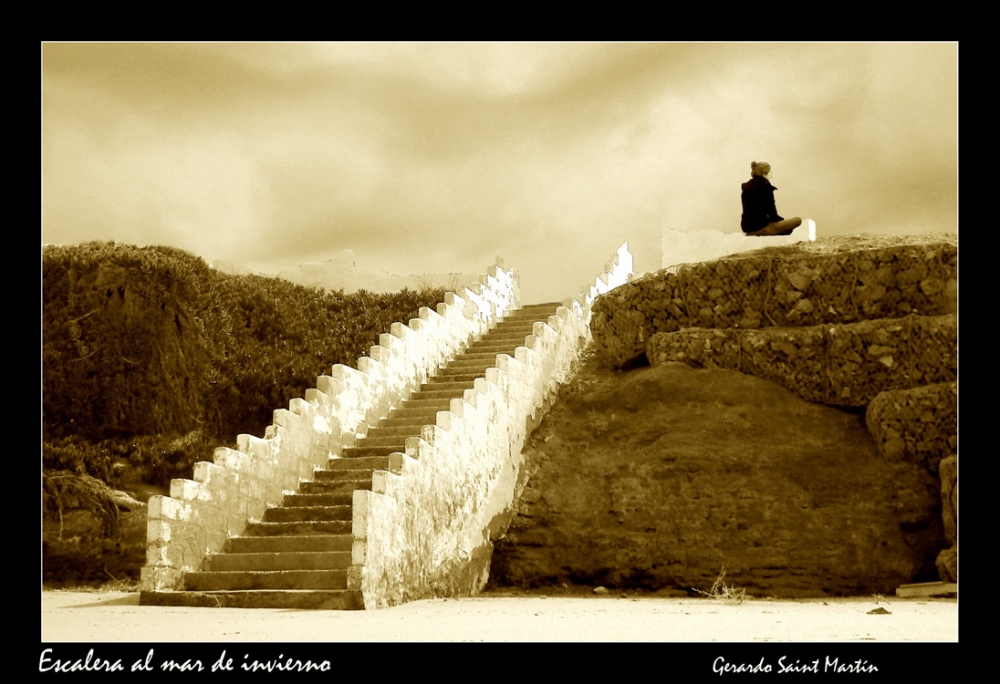"Escalera al Mar de Invierno" de Gerardo Saint Martn