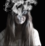 Retrato con humo