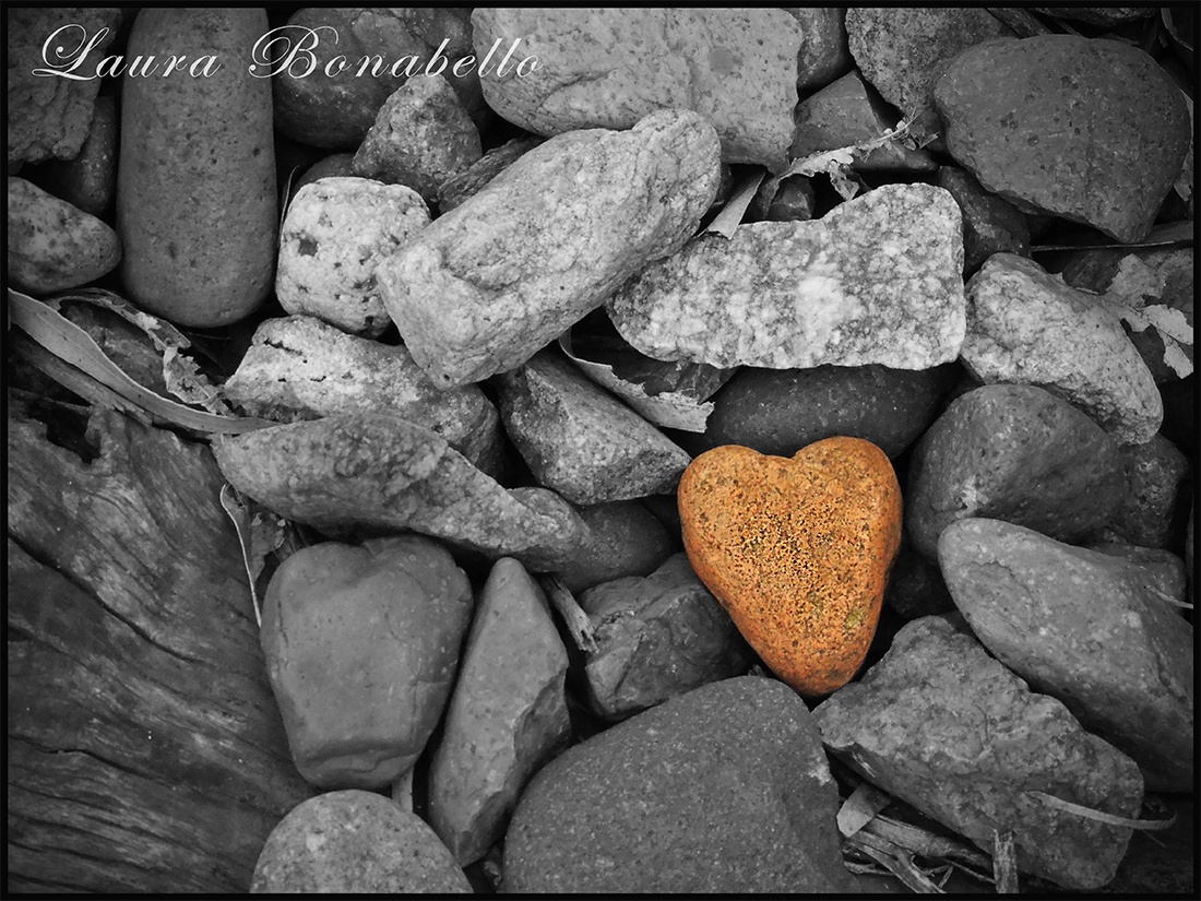 "Entre piedras te encontr..." de Laura Bonabello