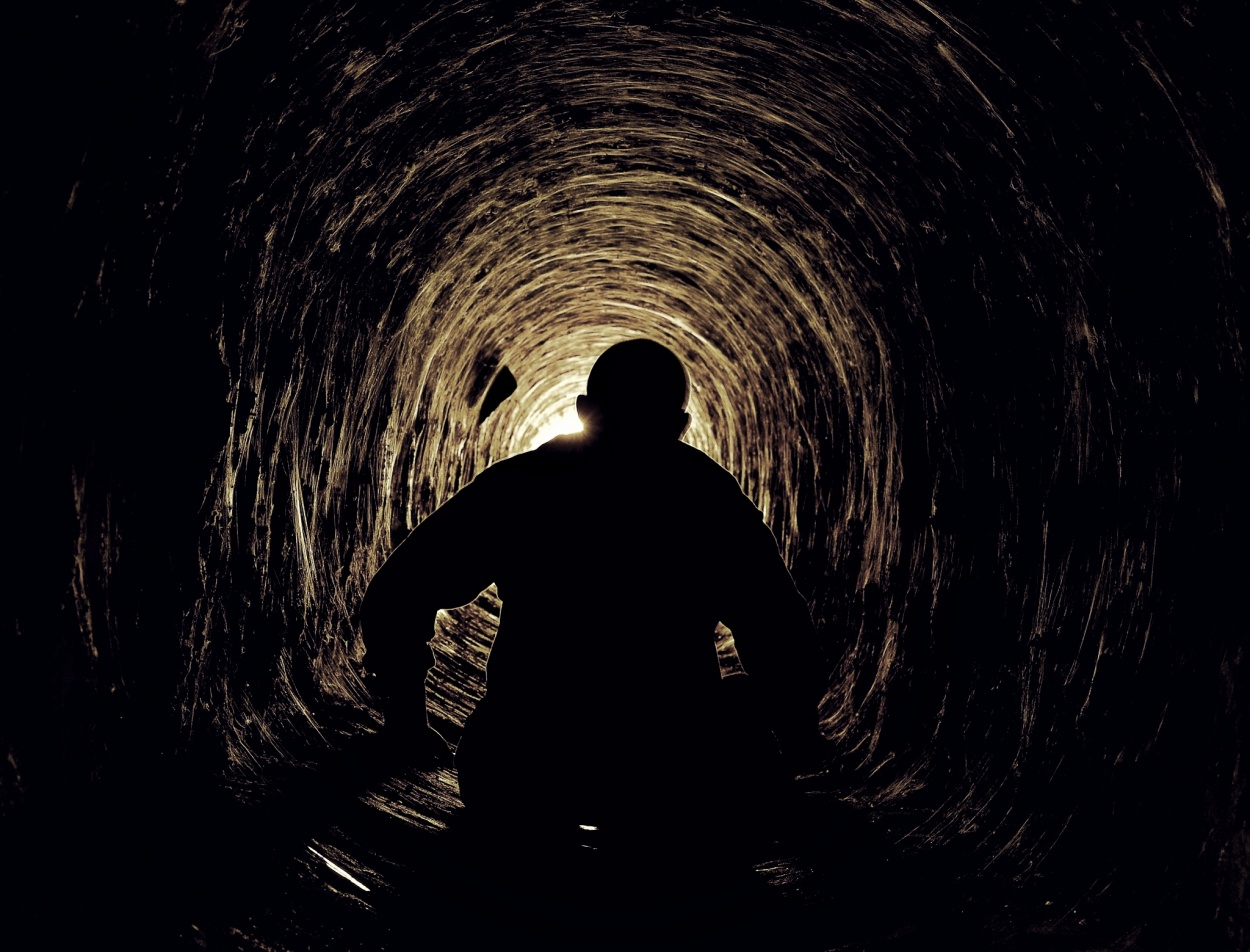 "Al final del tunel, una luz." de Julio Strauch