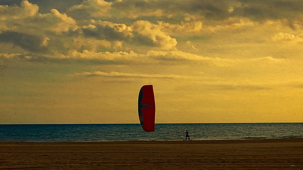 "Jugando con el viento" de Juan Beas