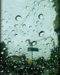 lluvia en la calle