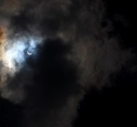 Eclipse en el cielo de Neuqun.