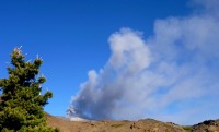 Erupcin del volcn Copahue.