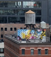Art on the roof.