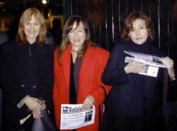 Maria R. Demetilla, Tina Seuster y Carolina Elkin