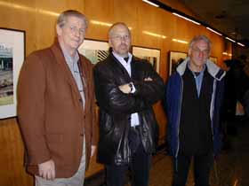 Juan Travnik, Alan Humerose, y Gerard Petremand. 