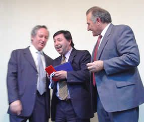 Nicolás Berlingieri, Luis Steimberg y Eduardo Gavazzi
