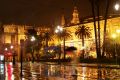 la lluvia en Sevilla...