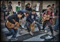 Banda tocando en San Telmo