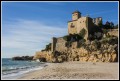 Castillo y playa de Tamarit