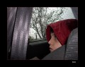 la lluvia desde el auto