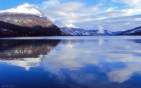 Lago espejo. Ushuaia. Argentina.