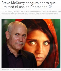 Steve McCurry asegura ahora que limitar el uso de Photoshop