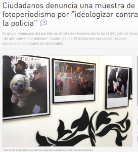 Ciudadanos denuncia una muestra de fotoperiodismo por `ideologizar contra la policía`