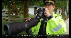 La super cámara de la Policia canadiense para `cazar` infractores de tránsito