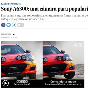 Sony A6300: una cámara para popularizar el cine en 4K