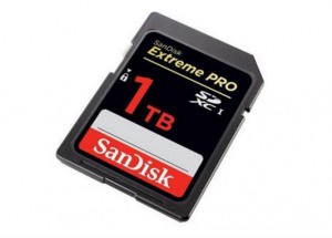 Sandisk presentó una tarjeta SD de 1 TB