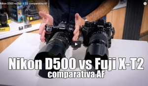 Nikon D500 vs Fuji X-T2: comparativa AF