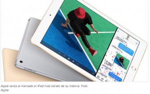 Apple present un nuevo iPad, el ms barato de su historia