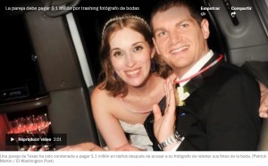 Ellos destrozaron a su fotgrafo de bodas por un cargo de $ 125, por lo que un jurado les dijo que le pagaran $ 1 milln