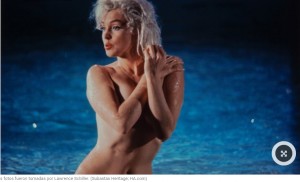 Subastan fotos de Marilyn Monroe nadando desnuda