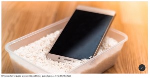 El arroz no sirve: esto es lo que tenés que hacer para salvar un celular mojado