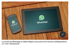 WhatsApp llega a las tablets con el modo multidispositivo