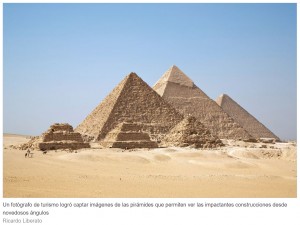 Un drone captó un ángulo jamás visto de las pirámides de Egipto
