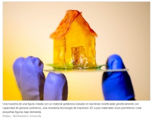 Tinta viva: desarrollan una tecnología de impresión 3D con una pintura a base de microbios