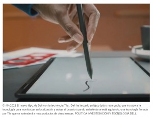 Dell lanza un lápiz óptico con la tecnología Tile de rastreo
