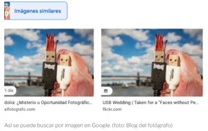 Google Imgenes, la funcin para buscar artculos o paisajes similares a los que aparecen en una foto