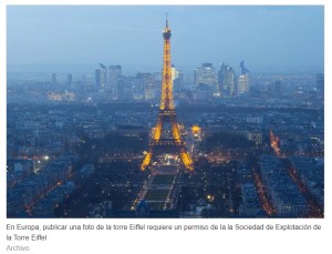 El Parlamento Europeo defiende la libertad de fotografiar la Torre Eiffel