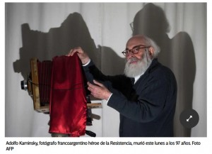Murió el fotógrafo Adolfo Kaminsky, el falsificador argentino que salvó a miles de judíos de la Shoá