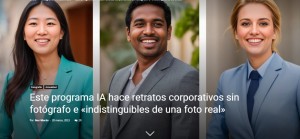 Este programa IA hace retratos corporativos sin fotógrafo e «indistinguibles de una foto real»