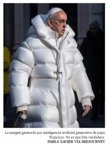 Por qu nos hemos credo la foto del Papa con el abrigo blanco?
