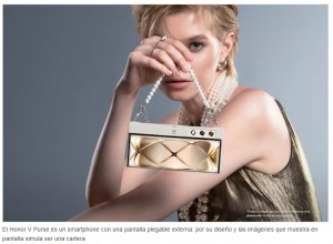 Honor presenta su nuevo concepto de telfono cartera V Purse, con el que abre paso a la tecnologa en la moda
