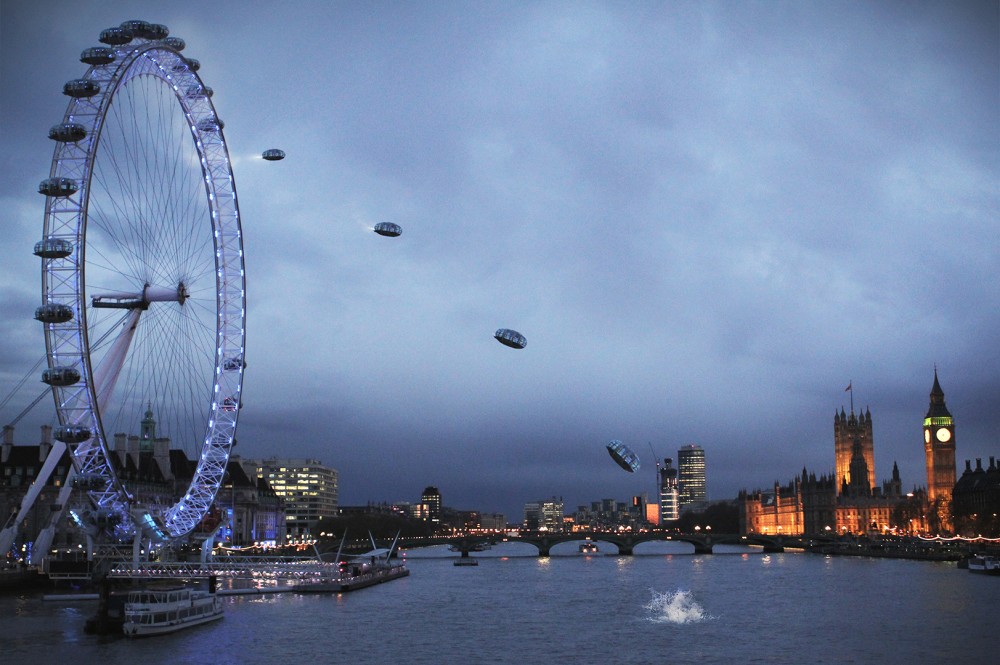 London Eye volador