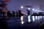 Noche de lluvia en Shangai
