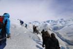 Trekking sobre el glaciar