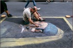 Artista de calle en Florencia
