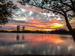 sol surreal na lagoa da Maraponga Fortaleza, Cear