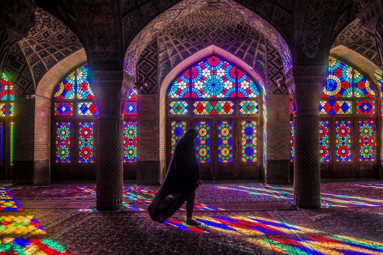La mezquita rosa de Iran