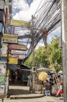 paisaje Urbano- Cableado en calles de Bangkok